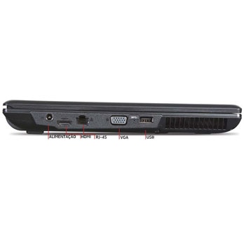 Conexões do notebook Positivo Unique TV S2065i 2560 notebook Positivo Unique TV S2065i 2560 conexões