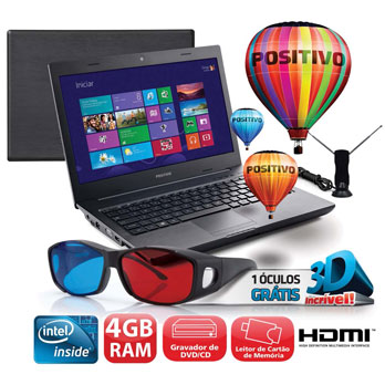 O notebook Positivo Unique TV S2065i 2560 notebook Positivo Unique TV S2065i 2560