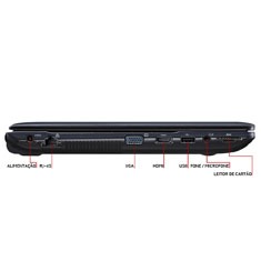 notebook Samsung ATIV Book 2 275E4E KD1 conexões