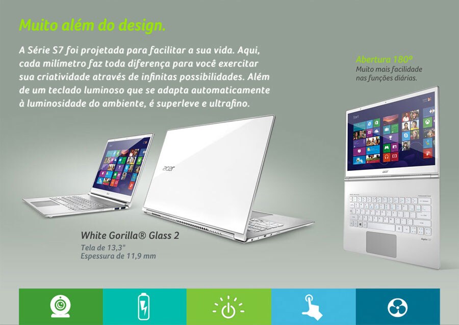 ultrabook acer aspire 4gb memória