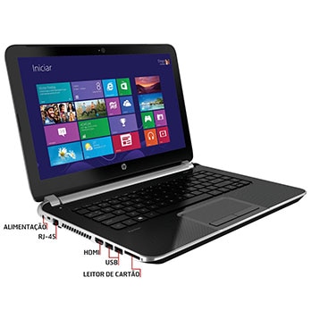 Conexões do notebook HP Pavilion 14 n040br PCE7J03LA notebook HP Pavilion 14 n040br PCE7J03LA conexões