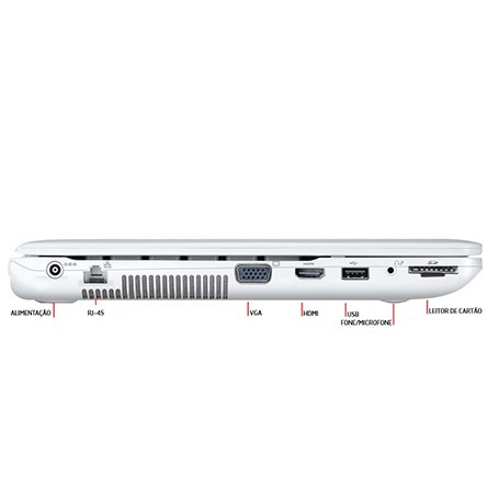 notebook Samsung ATIV Book 2 270E4E KD7 conexões