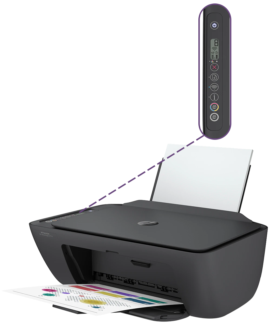 Memória interna de 86 MB Multifuncional HP Deskjet Ink Advantage PB Colorida