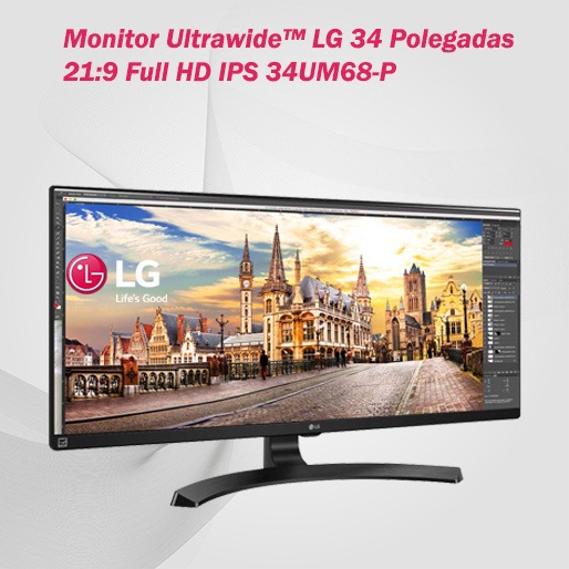 Monitor LED 34'' LG UltraWide 34UM68-P