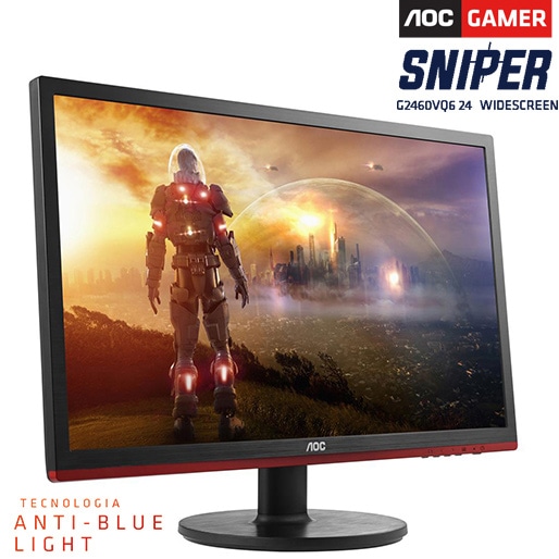 Monitor 24'' Full HD AOC Gamer Sniper G2460VQ6 