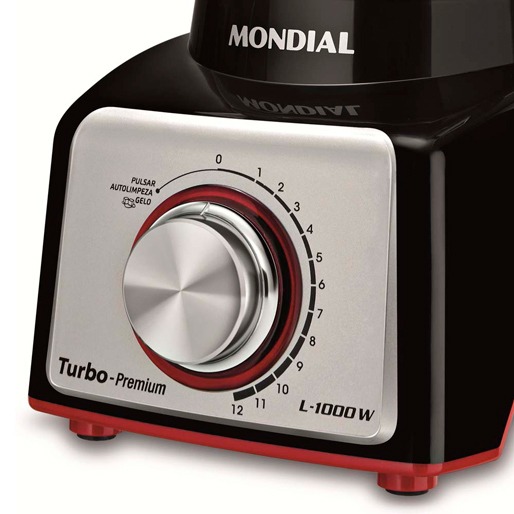 liquidificador mondial turbo premium l-1000 rb velocidades