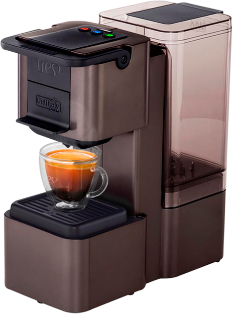 Máquina de Café Expresso e Multibebidas TRES Pop Plus Carbono Máquina Café Expresso Multibebidas TRES Pop Plus