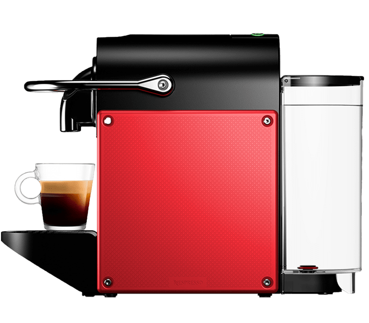 Nespresso Pixie D60, lateral da Nespresso Lattisima Nespresso Pixie D60, compacta e ergonômica