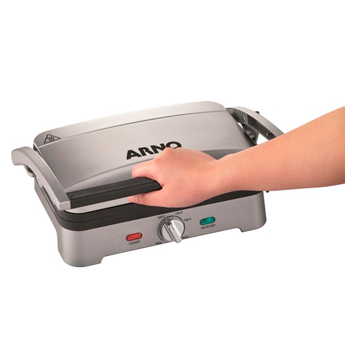 Manuseio seguro grill arno destacável premium alça fria