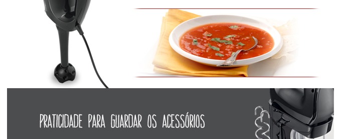 Praticidade para guardar os acessórios