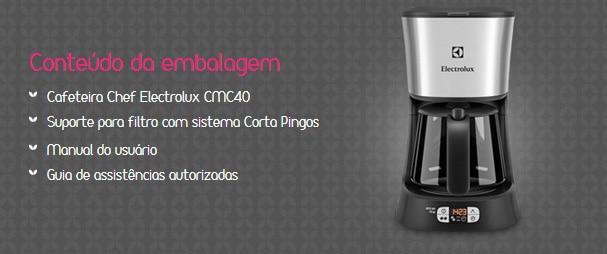 Máquina de Café Electrolux Chef Electrolux CMC40
