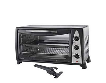 Poderoso e fácil de limpar - Forno Elétrico Philco possui ajuste para seis temperaturas