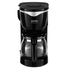 cafeteira Arno New Perfectta Preta de frente