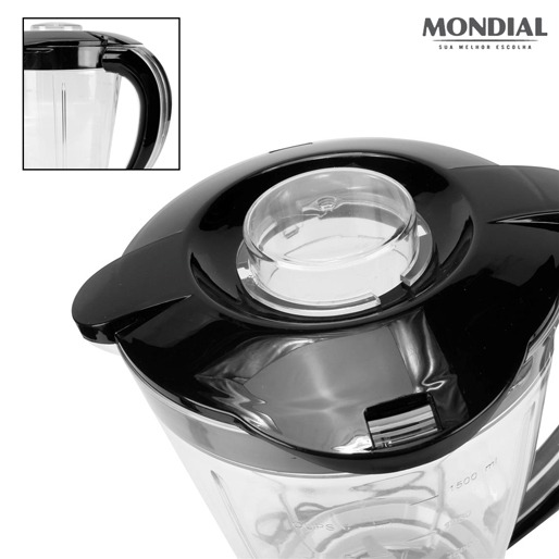 Liquidificador Mondial L-35 Preto 1.5L capacidade