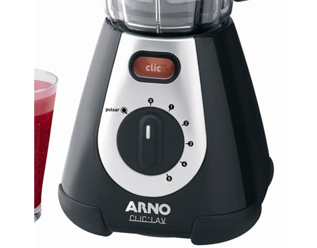 Função Pulsar e 5 velocidades - Arno ClicLav Top é ideal para o preparo de diversas receitas