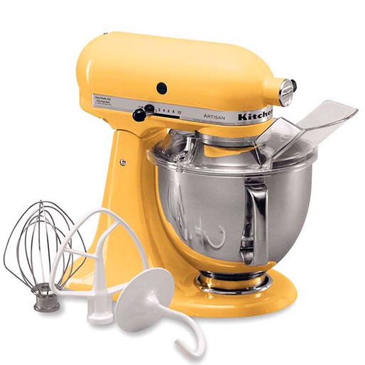 Batedeira Kitchenaid Stand Mixer Majestic Yellow 10 Velocidades Movimento Planetário Tigela de 4,83L 110V