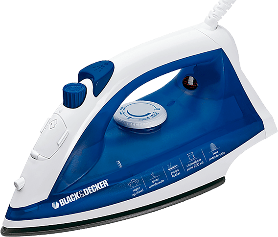 Ferro a Vapor Black & Decker AJ2000 Azul Ferro Vapor Black Decker AJ2000 Azul