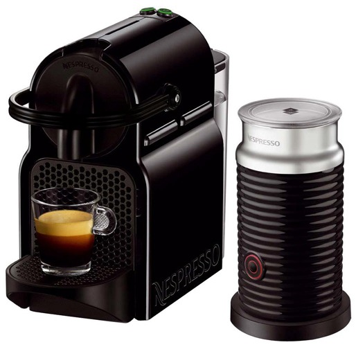 Cafeteira Expresso Nespresso Inissia Black  Aeroccino 