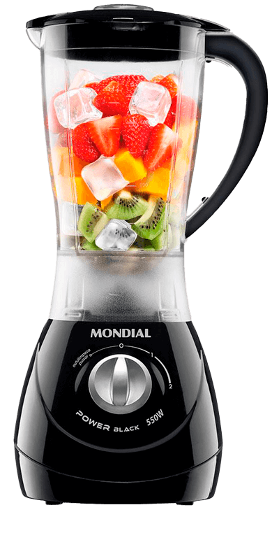 Liquidificador Mondial Power 2 Black L-28 Liquidificador Mondial Power 2 Black L-28