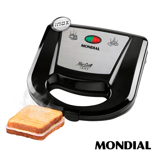 Prepara diversos tipos de alimentos sanduicheira e grill mondial mac inox s11 funcionalidade