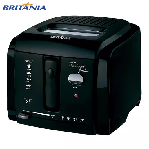 Fritadeira Britânia Frita Fácil Plus 3 Fritadeira Britânia Frita Fácil Plus 3 Preta 2L
