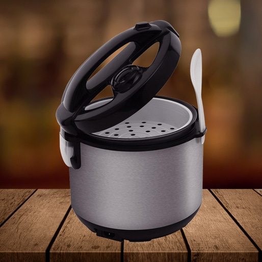 Tampa de vidro com saída de vapor Panela Elétrica Philco PH5 Tampa Vidro Colher Arroz
