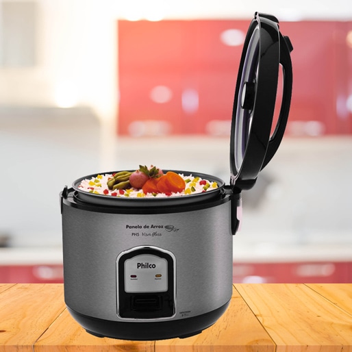 Qualidade e eficiência Panela Elétrica Arroz Philco PH5 Função Aquecer