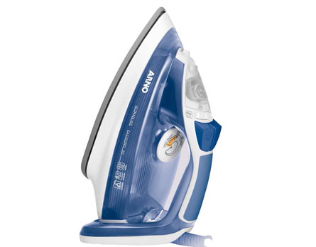 ferro a vapor Arno Ultragliss Diffusion FU50 Branco e Azul em pé