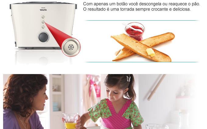 Descongele Reaqueça Pão