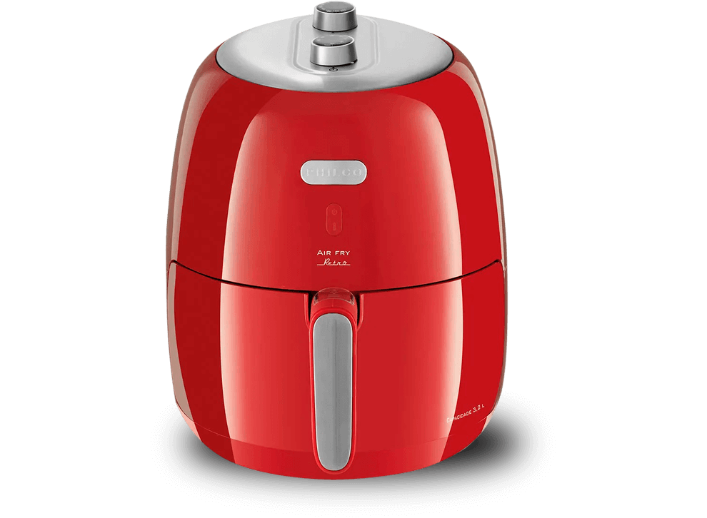 Fritadeira Sem Óleo Air Fryer Philco Retrô PFR04V Vermelha Fritadeira Sem Óleo Air Fryer Philco Retrô PFR04V Vermelha