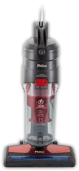 Maior autonomia na hora da limpeza Aspirador Pó Vertical Philco PAS4000V sistema ciclone