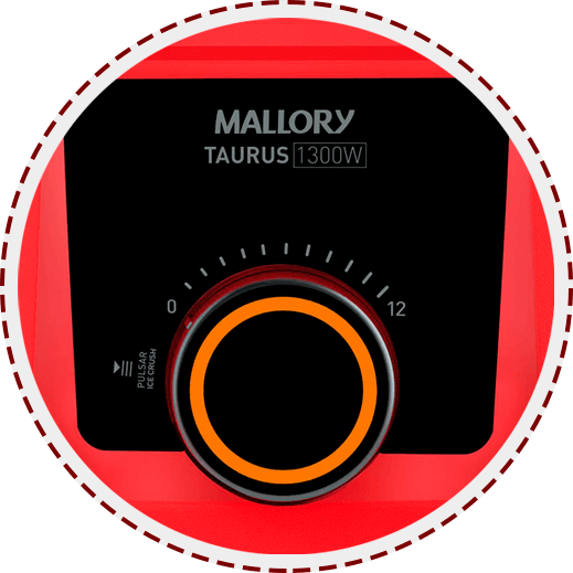 Liquidificador Mallory Taurus Glass 12 velocidades