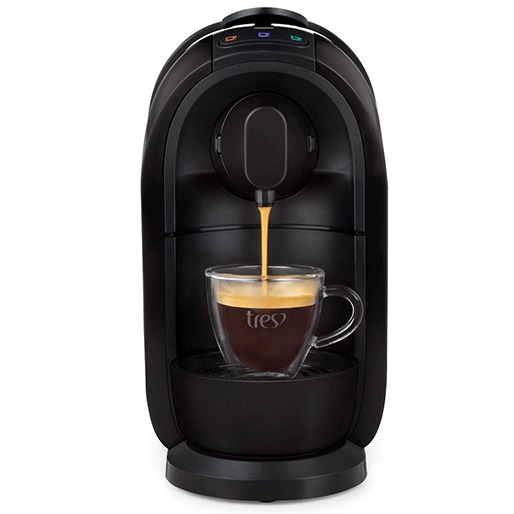 Preparo em poucos minutos Cafeteira Expresso Três Corações Mimo sistema cápsulas