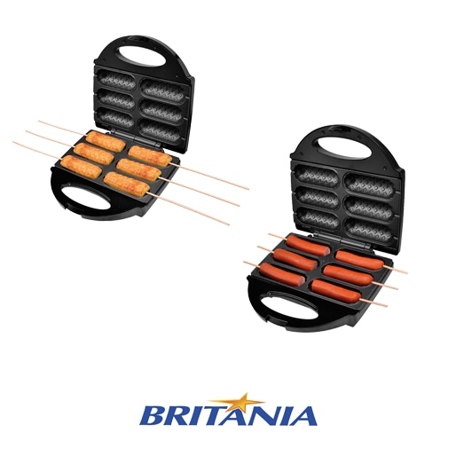 Com luzes indicadores de funcionamento crepeira hot dog britânia six antiaderente