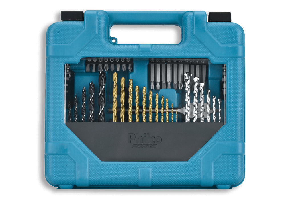 Maleta na cor azul Kit Ferramentas Philco Force PKF01 cor