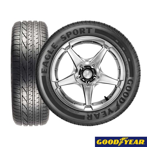 Pneu Aro 16 Goodyear Eagle Sport 205/55 91V carro passeio