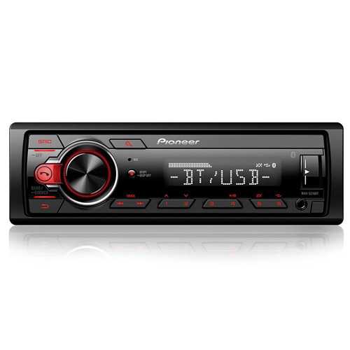 LCD com cor de iluminação vermelhas som carro aparelho entrada ubs rádio fm am frente destacável