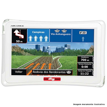 Navegador GPS Guia Quatro Rodas 4.3” MTC 4373
