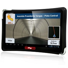navegador GPS Guia Quatro Rodas MTC 4310 tela