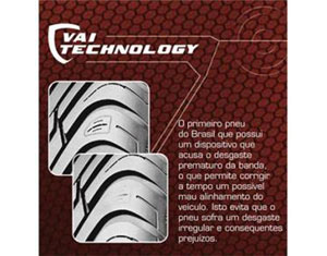 Distribuição regular do peso - Sistema Spiral Cap-Ply garante controle e estabilidade do automóvel 