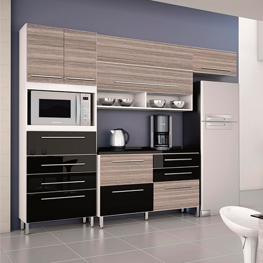 cozinha bartira glamour 4 peças