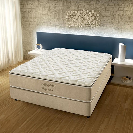 cama box colchão casal american flex prime
