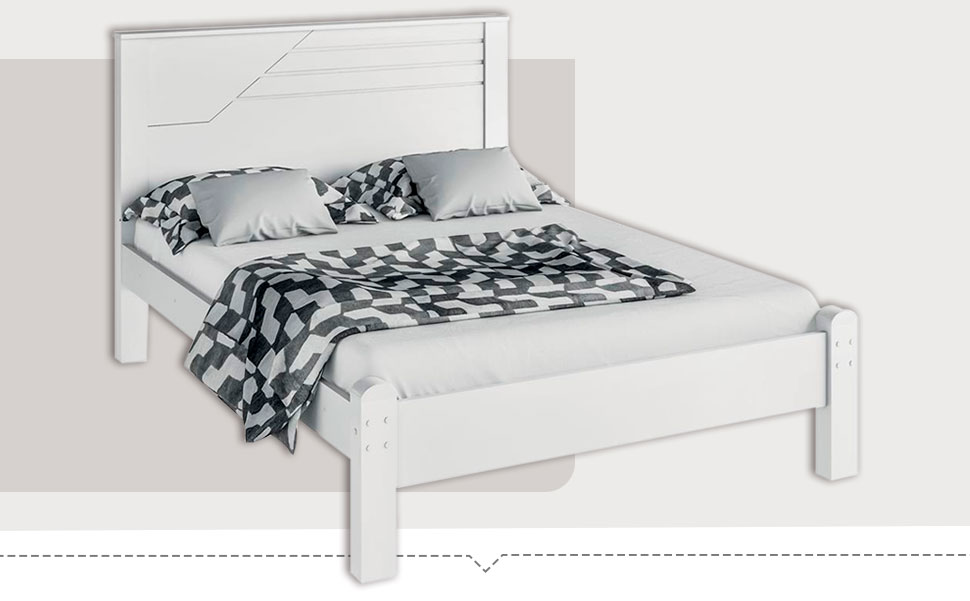 Combinação perfeita, assim como você e seu mozão! conjunto quarto cama casal mesa cabeceira Incabrás Bartira