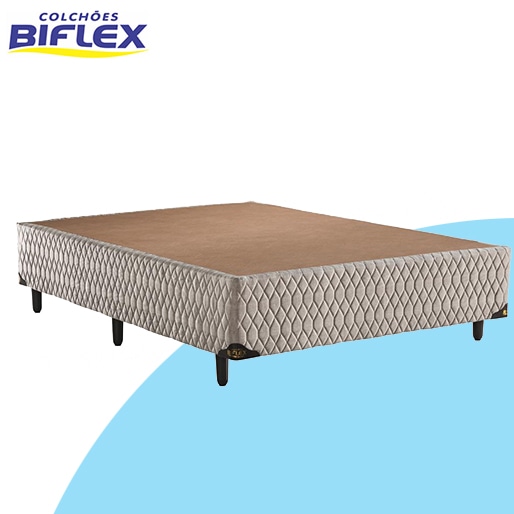 Base Box para Colchão Casal Biflex Ibiza 42x138x188 cm – Bege | Ponto