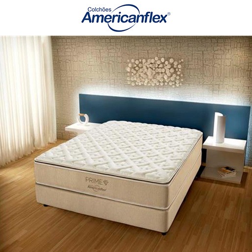 Base Box Colchão Casal AmericanFlex Prime