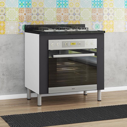 Balcão Forno Cooktop 4 Bocas Bartira Rubi