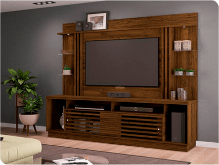 Portas com design e funcionalidade modernos Estante Madetec Home Cross 230 portas