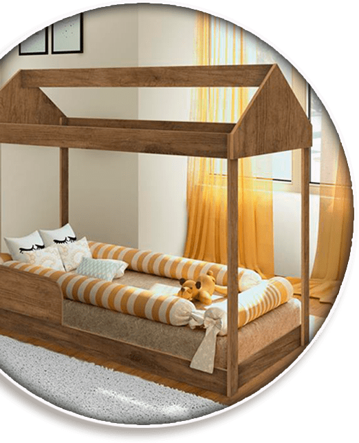 Cama Infantil Montessoriana Crystal J&A Móveis