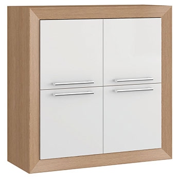 Cozinha Compacta Ditália Aspen aéreo quatro portas