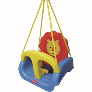 No embalo do Leãozinho Balanço Xalingo Leãozinho Fisher Price